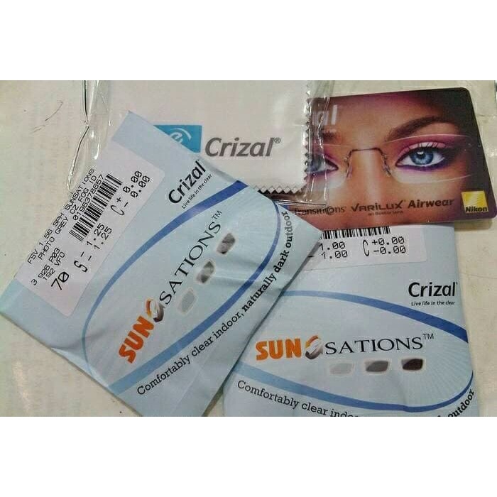 LENSA ESSILOR TRANSITION SUNSATION / LENSA MINUS / LENSA ANTI RADIASI