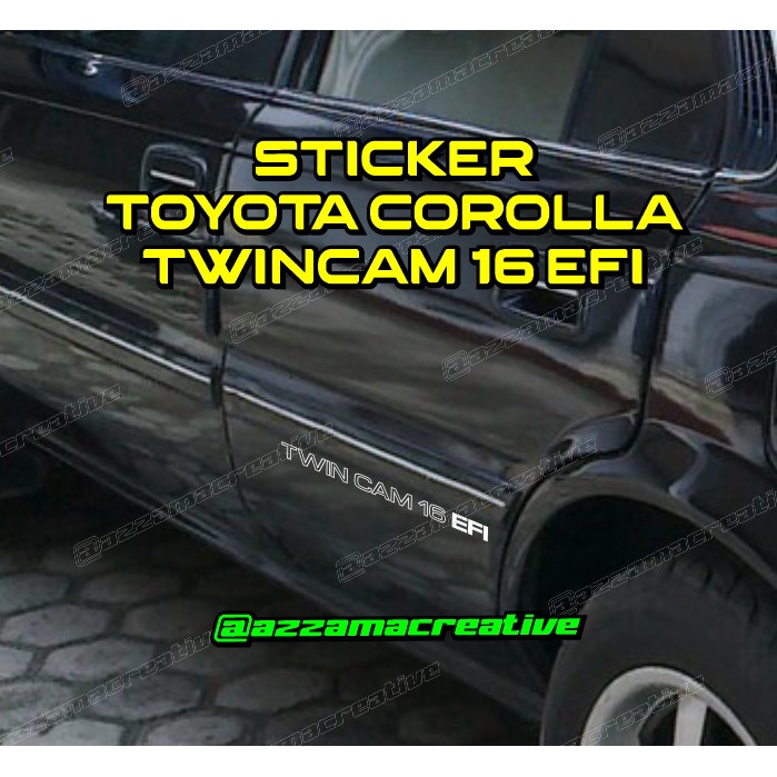 Terlaris Stiker Toyota Corolla Twincam 16 Efi Stickers