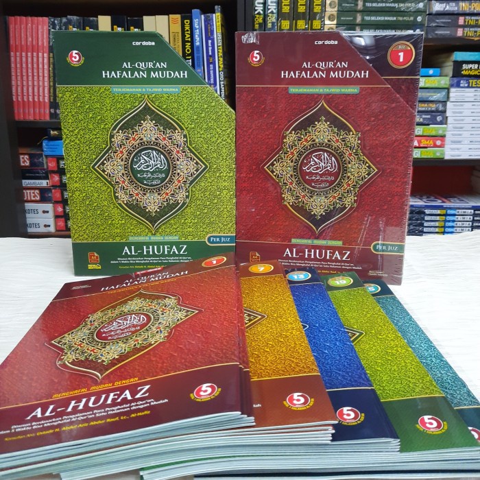 ALQURAN PER JUZ ALHUFAZ HAFALAN MUDAH A4 TERJEMAH TAJWID WARNA - UK.A5