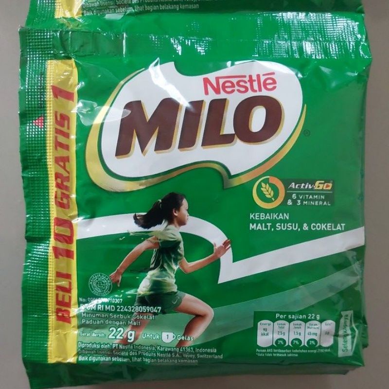 

Milo sachet ecer cokelat 22 gr