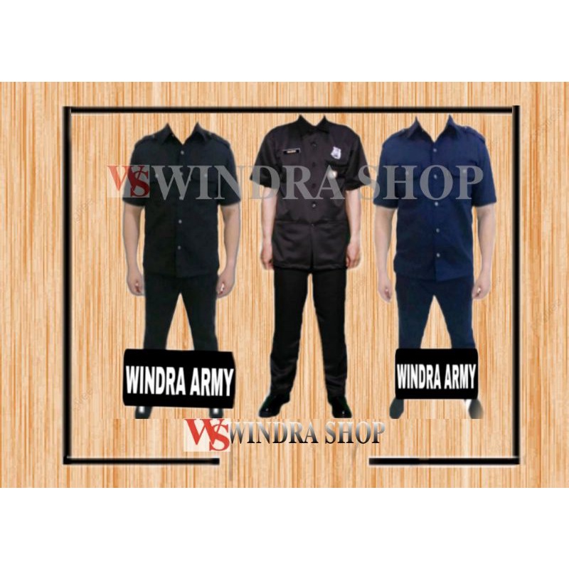 seragam satpam pdh coklat