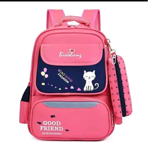 

Tas Sekolah Anak Perempuan Cat White Free Tempat Pencil Tas Sekolah Anak TK Paud SD