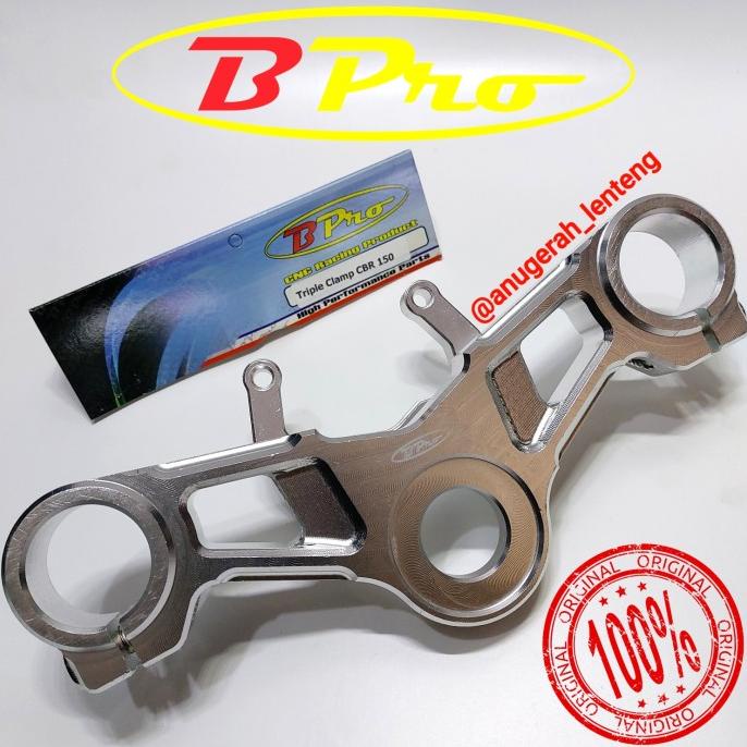Triple Clamp BPro Segitiga Atas Stang BPro Honda CBR 150 CBR150