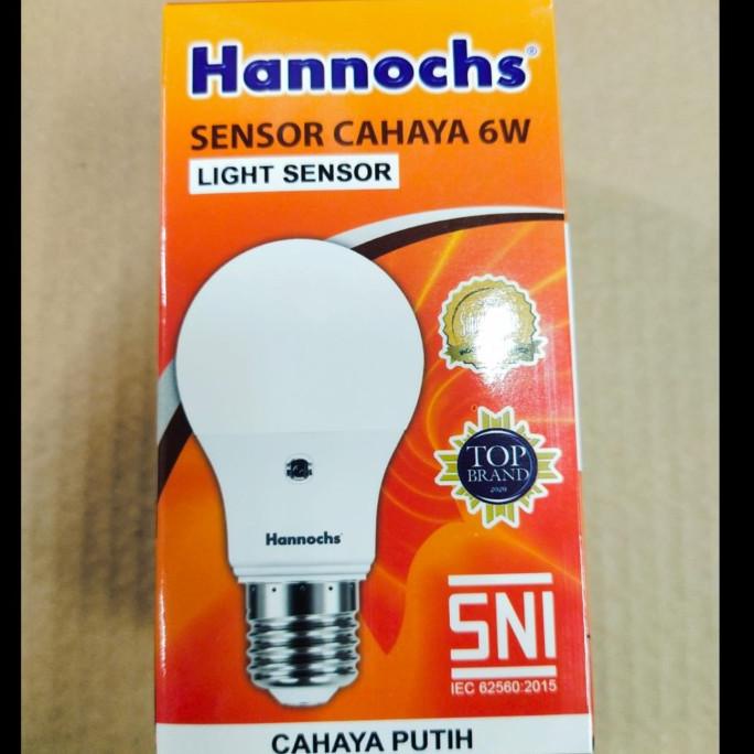LAMPU SENSOR CAHAYA/LIGHT SENSOR LED/6W/HANNOCH