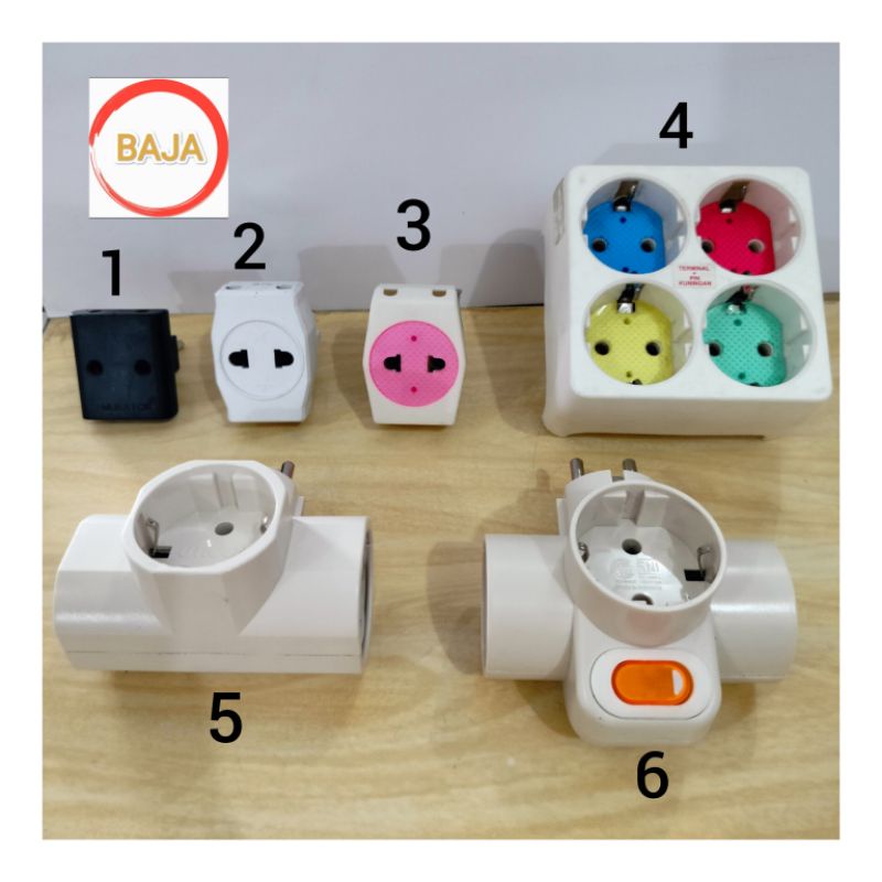 COK CABANG T / COLOKAN T/ STOP KONTAK T DENGAN ON/OFF