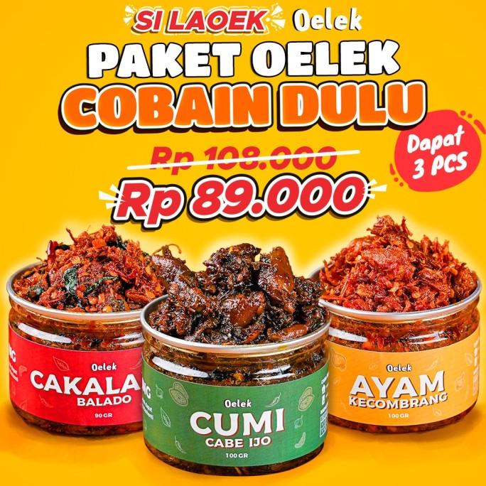 

Promo Paket Cobain Dulu Si Laoek/Cakalang Balado/Cumi Cabe Ijo/ Ayam Kecom