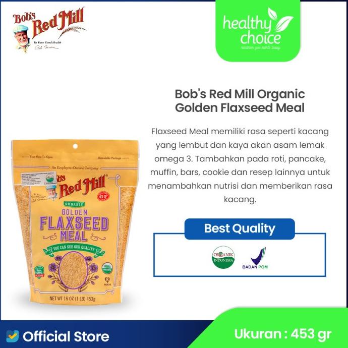 

Promo Bob's Red Mill Organic Golden Flaxseed Meal 453 gr