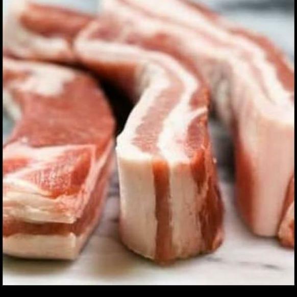 

Promo daging babi samcan 1kg fress