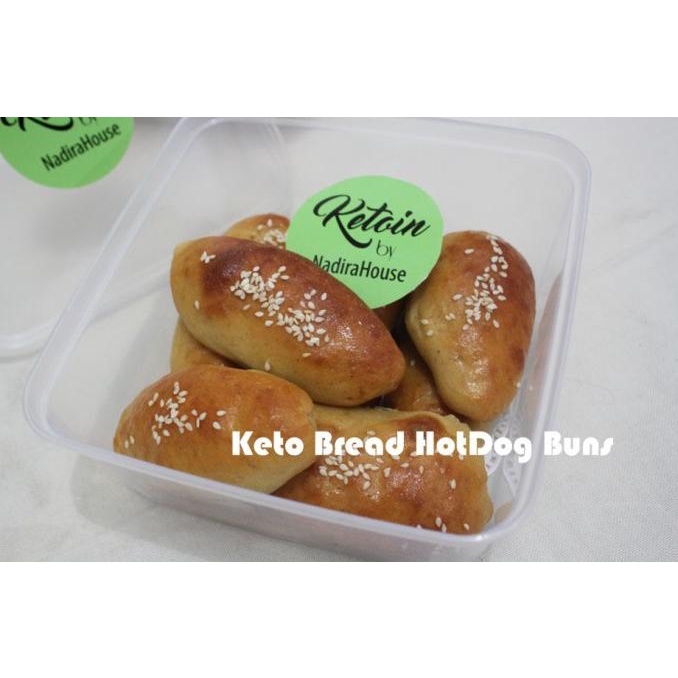 

Promo Keto Bread Roti Ketofy Hotdog Buns mini (bentuk memanjang tanpa isi)