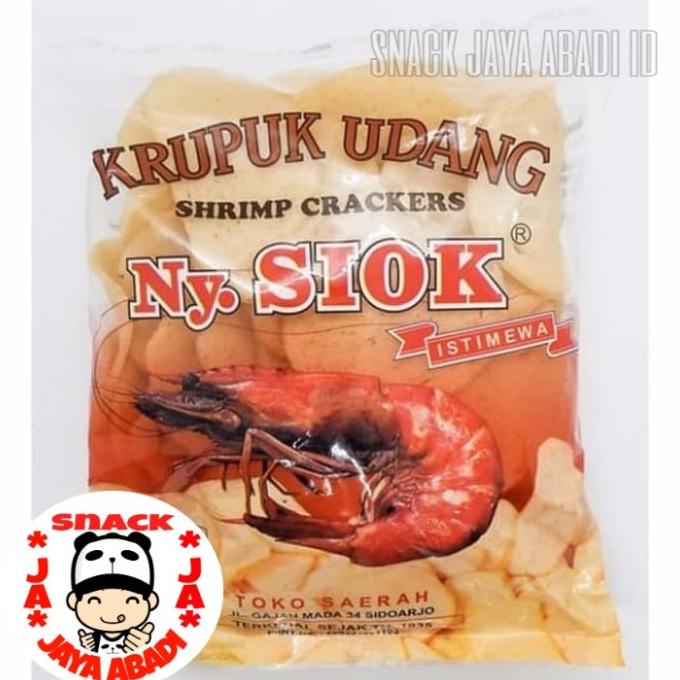 

Promo Kerupuk Udang NySiok Oval Bulat / Krupuk Ny Siok Mentah 500Gr