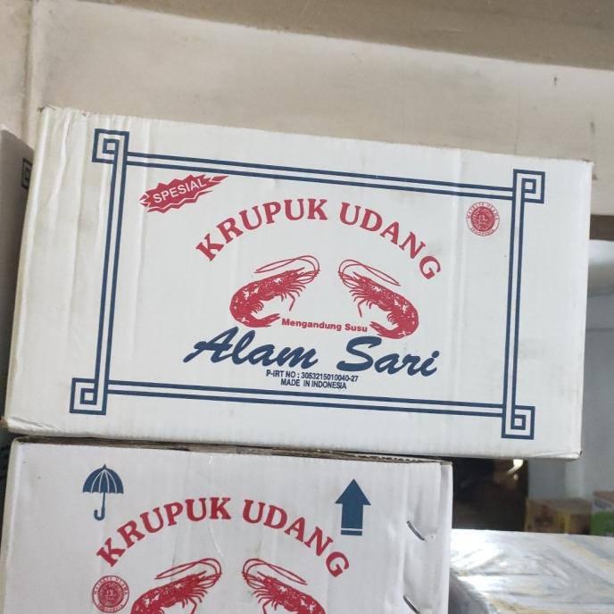 

Promo kerupuk udang gondang cap alam sari(dus)5kg