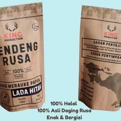 

Promo Dendeng Daging Rusa Merauke Papua Asli siap saji Manis pedas 250 gr