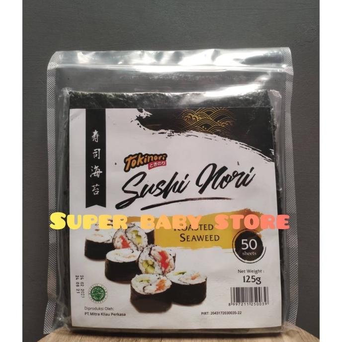 

=+=+=+] Tokinori Yaki Sushi Nori - Roasted Seaweed - Rumput Laut 50pc