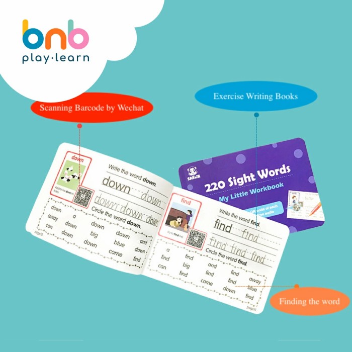 SAALIN 220 SIGHT WORDS FLASH CARDS #ORIGINAL