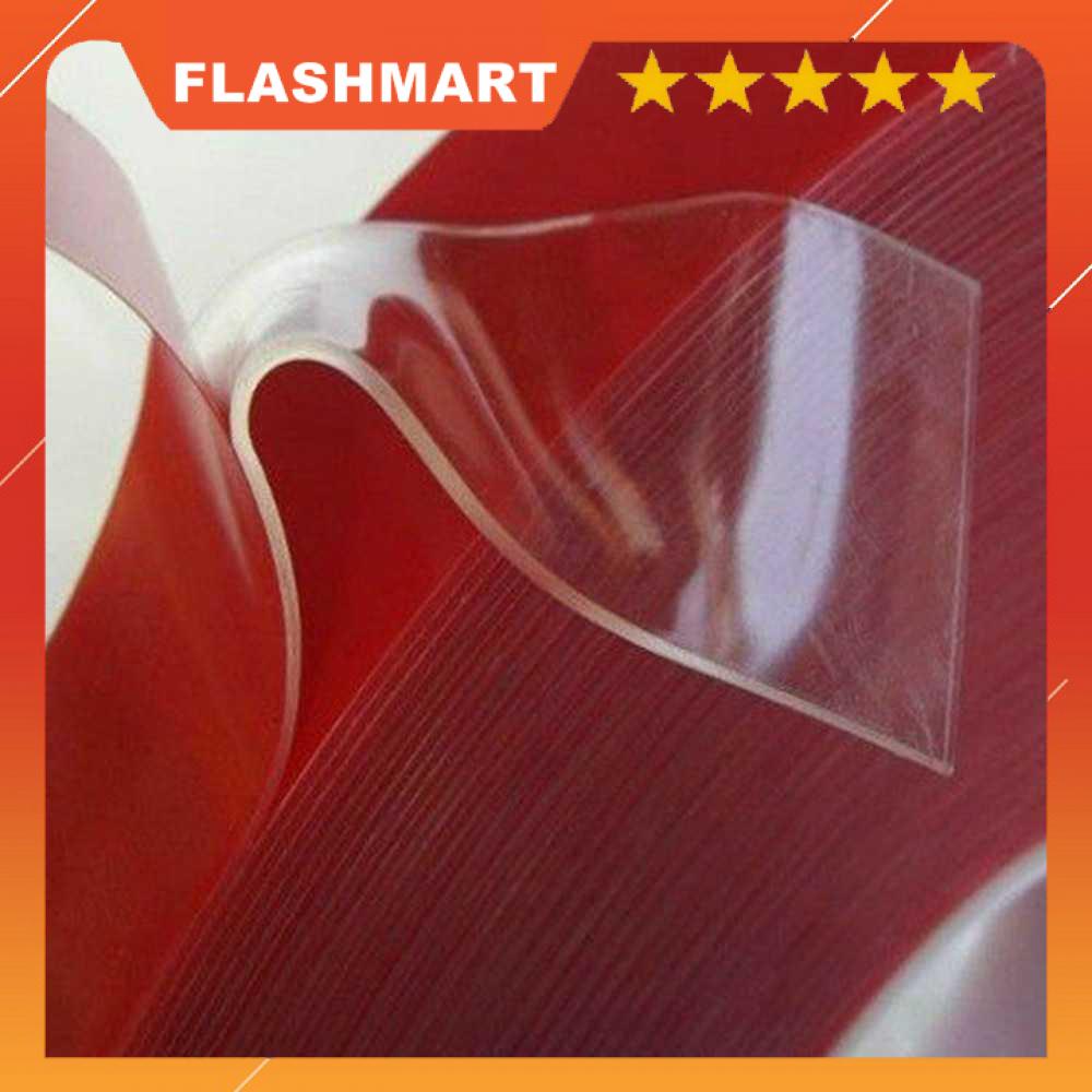 FLASHMART Perekat Double Tape Acrylic Adhesive Transparent Sticker - J4702