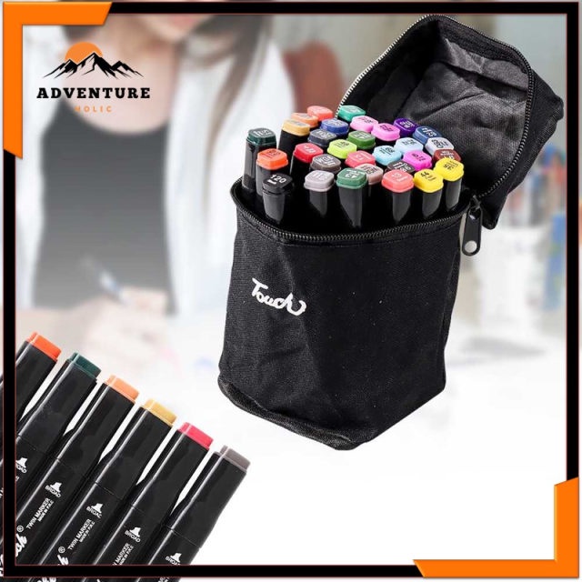 

TOUCH Spidol Dual Side Fine Art Marker Drawing Set 12 Color - T12 - AHPR ADHB