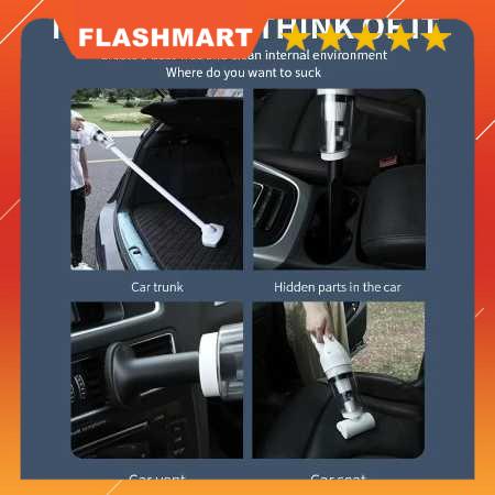 FLASHMART Penyedot Debu Mobil Handheld Wireless Vacuum Cleaner 120W - LT-113CG