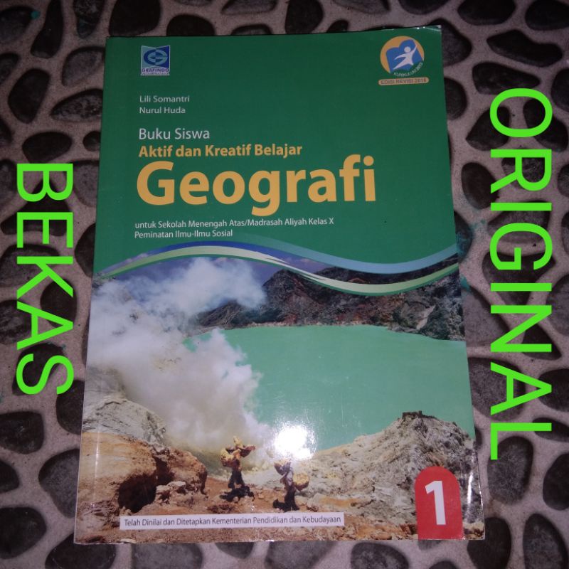 Buku Siswa Aktif dan Kreatif Belajar Geografi kelas 10 X 1 I SMA MA Penerbit Gafindo Media Pratama K