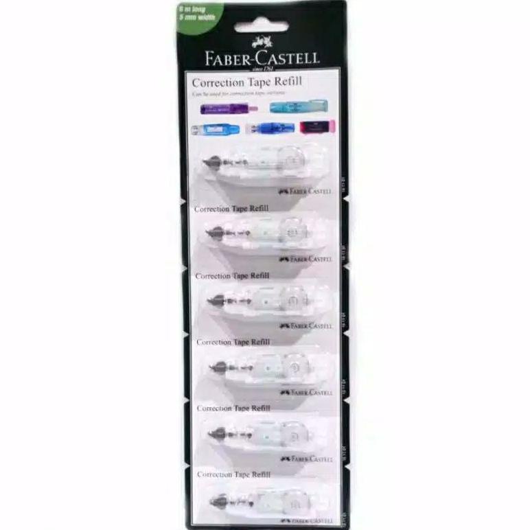 

Viral Refill Correction Tape Qjr 506 Faber Castell #161101 - Set (6 Pcs)-Esb