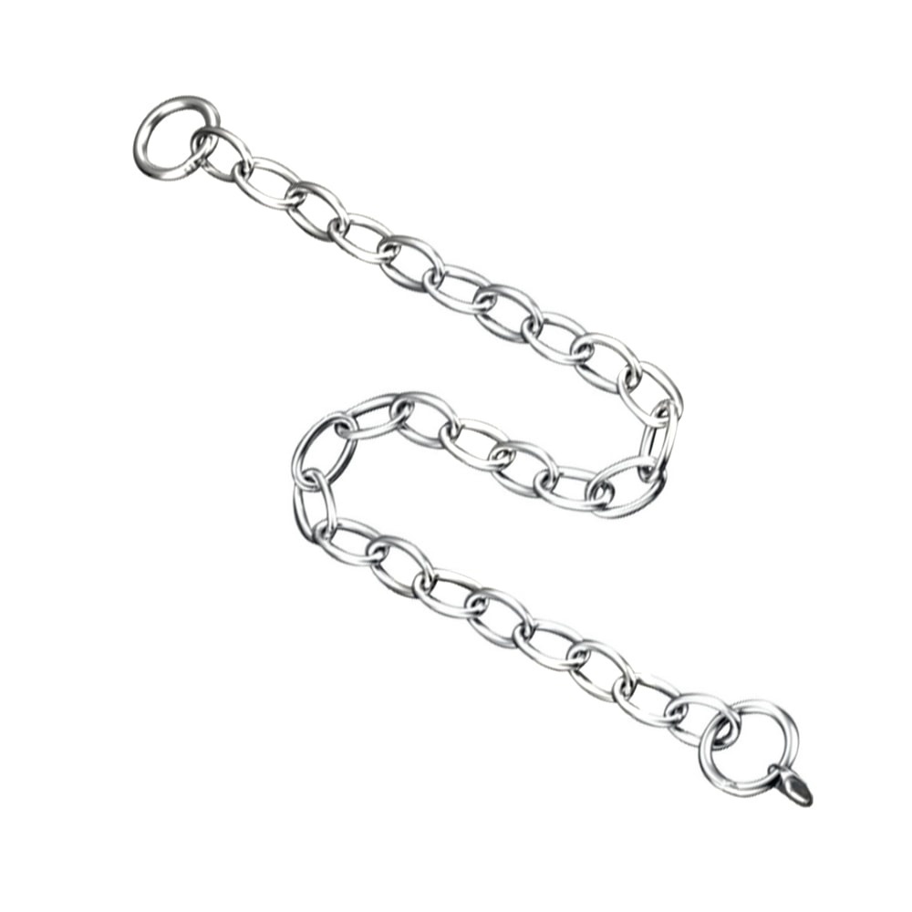 Pet Kingdom Kalung Rantai Anjing Dog Short Oval Link Choke Chain 3.0 Mm X 66 Cm Choker Anjing Model Rantai Tali Leher Hewan Aksesoris Hewan Peliharaan