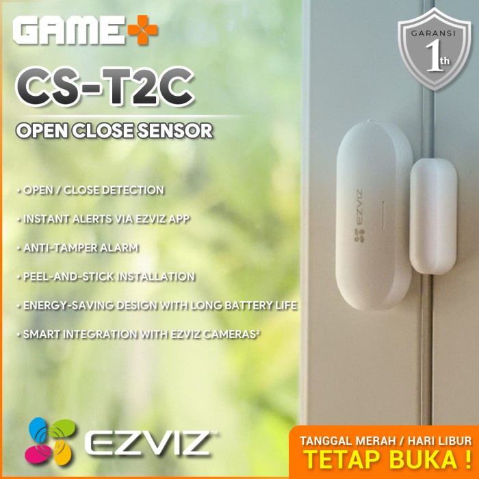 EZVIZ T2C OPEN/CLOSE SENSOR INSTANT ALERTS PEEL AND STICK INSTALLATION