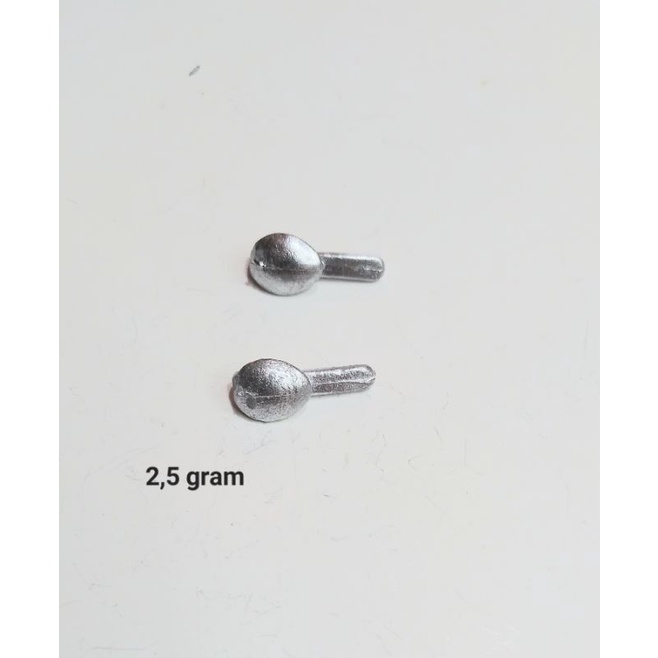 Timah pemberat soft frog 2,5 gram