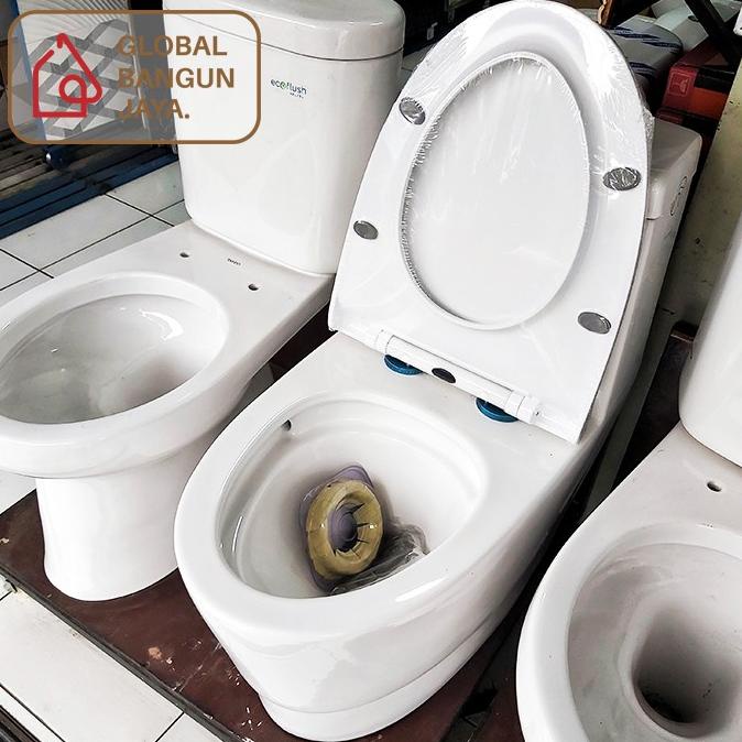 Kloset Duduk Putih Icepol Rimless Besar Ic8011 / Monoblok One Piece