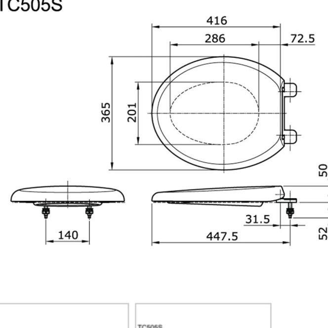 Cover Seat / Tutup Kloset Cw 421J Sw 420 Jp Kloset Cw421J