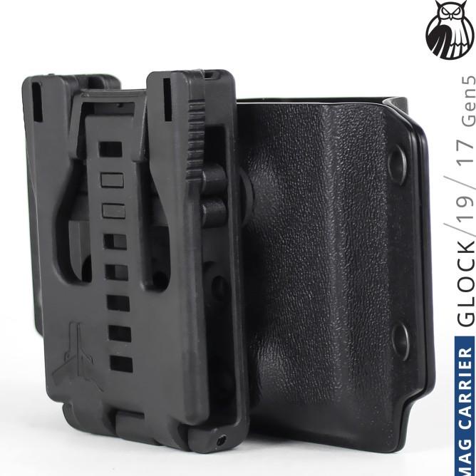 Kydex Magazine Carrier G19 Gen 5 G19X G17 Gen 5 Mag Pouch Pax Dynamics