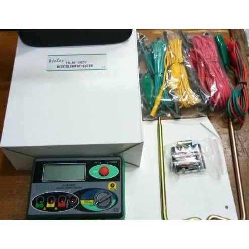 Merger / Digital Earth Grounding Tester Tipe Hlm-3007 Merk Heles