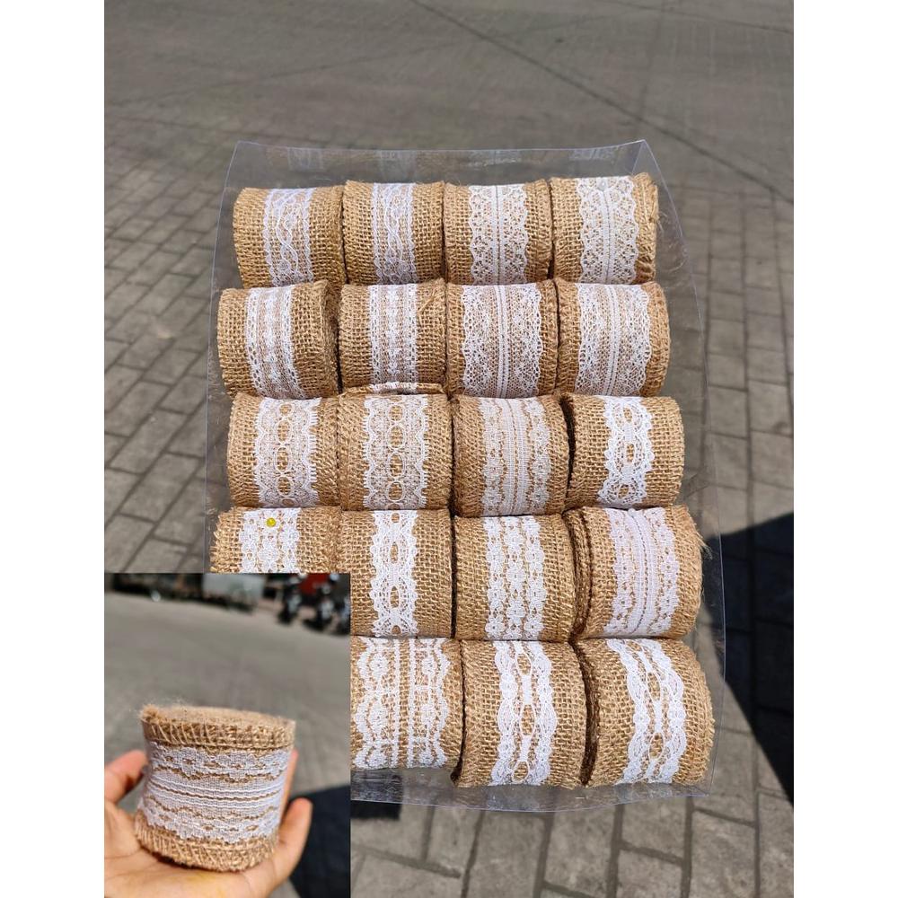 

Garansi Resmi Tali Rami Renda 2 Meter X 5 Cm Per Roll