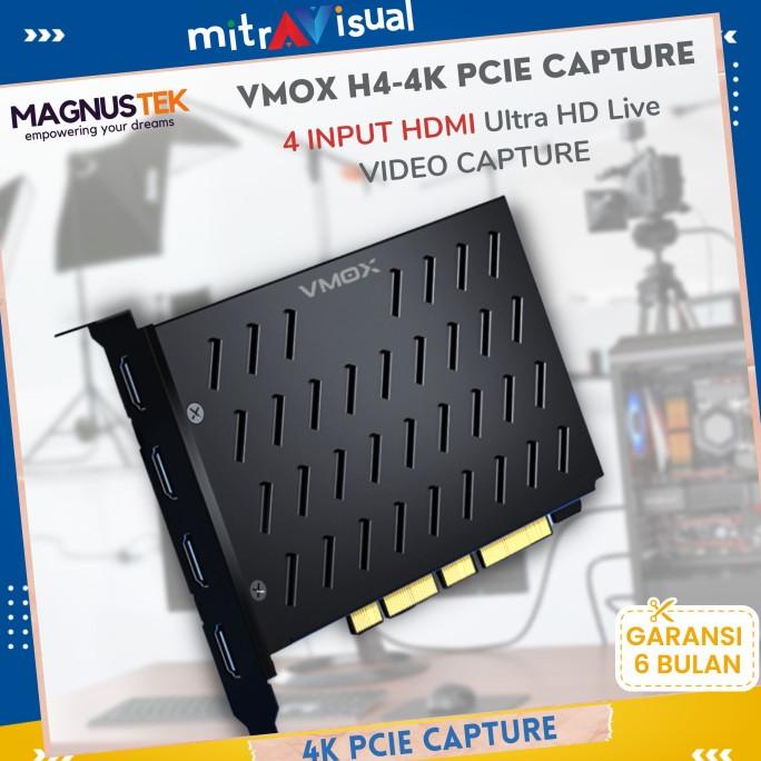 VMOX H4-4K PCIE Video Capture 4 Input HDMI 4K Resolution for VMIX OBS