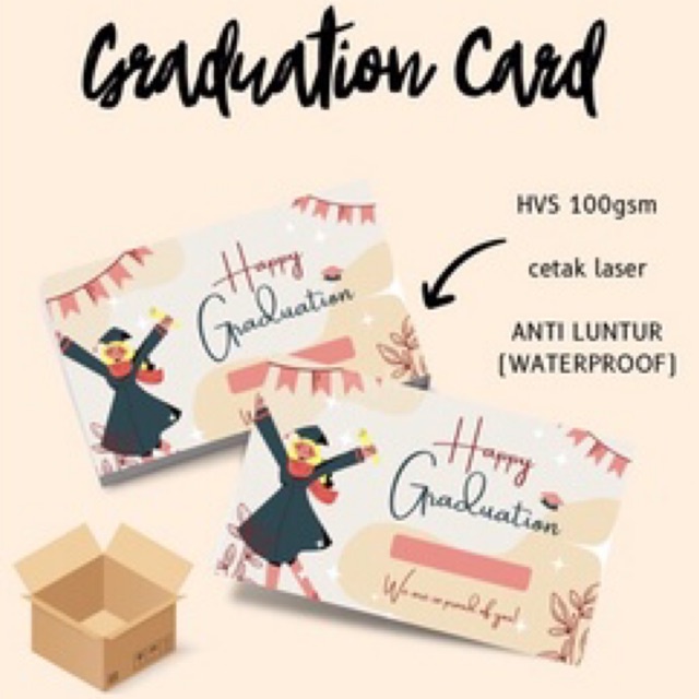 GRADUATION - HAPPY GRADUATION - Kartu Ucapan Wisuda