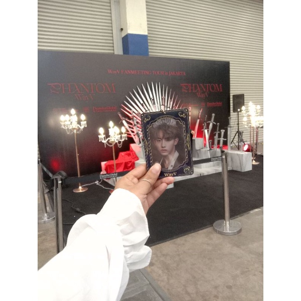 PO PC HOLDER ACRYLIC CAHOL WAYV NCT NAVY GOLD PILOT kpop winwin kun ten hendery xiaojun yangyang luc