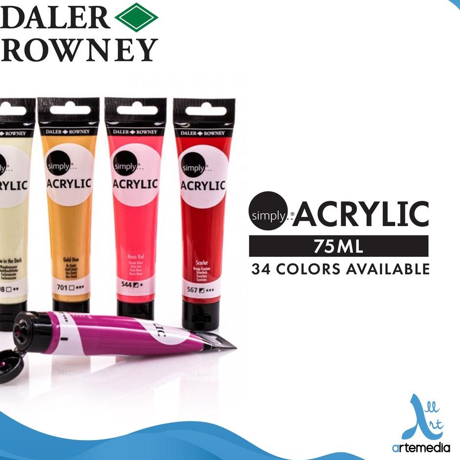 

Super Jualan Cat Akrilik Daler Rowney Simply 75ml Acrylic Paint Color