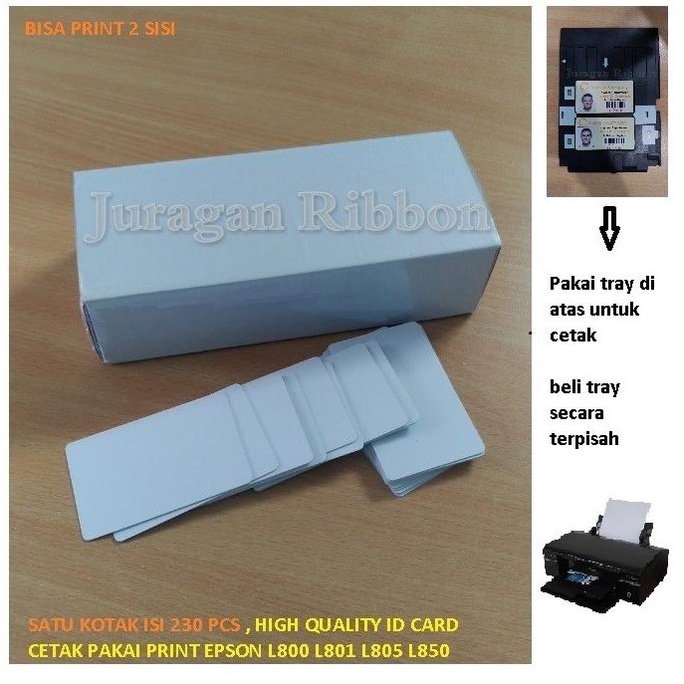 

inkjet ID Card harga per box ( satu kotak isi 230 pcs ) grade A