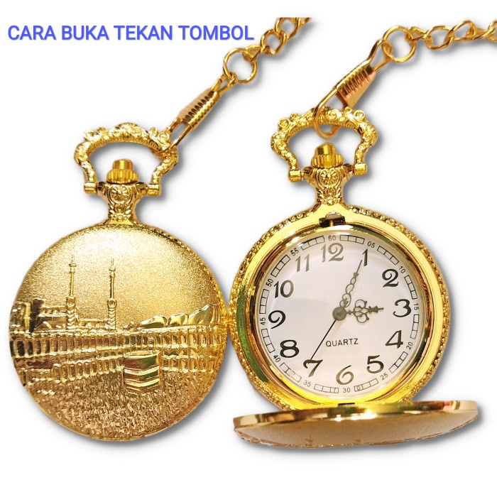 Terlaris Jam Saku Motif Masjid Al Aqsa Model Kuno Koleksi Hadiah Ulang Tahun