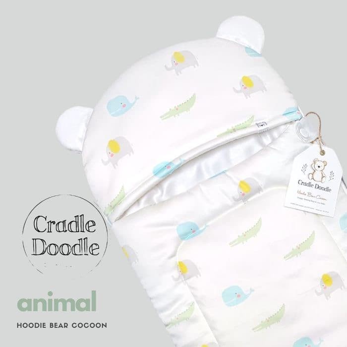 Cradle Doodle - Baby Cocoon Animal White