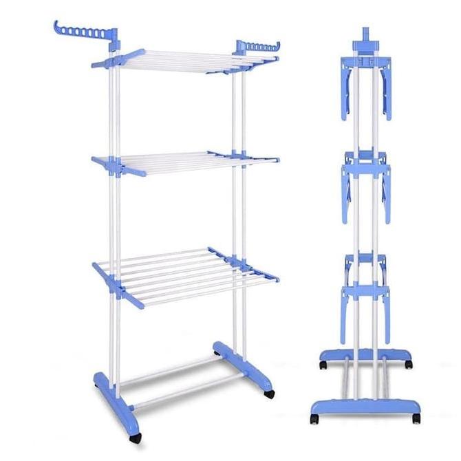 Jemuran Baju Bayi / Jemuran Lipat 3 Susun