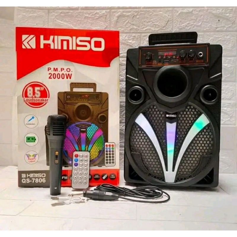 speaker karaoke kimiso 7806 bluetooth wireless music box