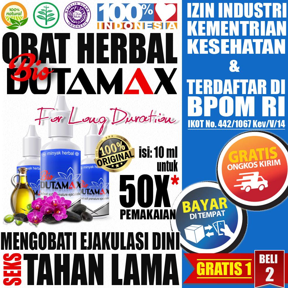 [MANJUR] Bio Dutamax Obat Tahan Lama Pria Berhubungan di Ranjang Tidak Panas Original 100% Herbal Ol