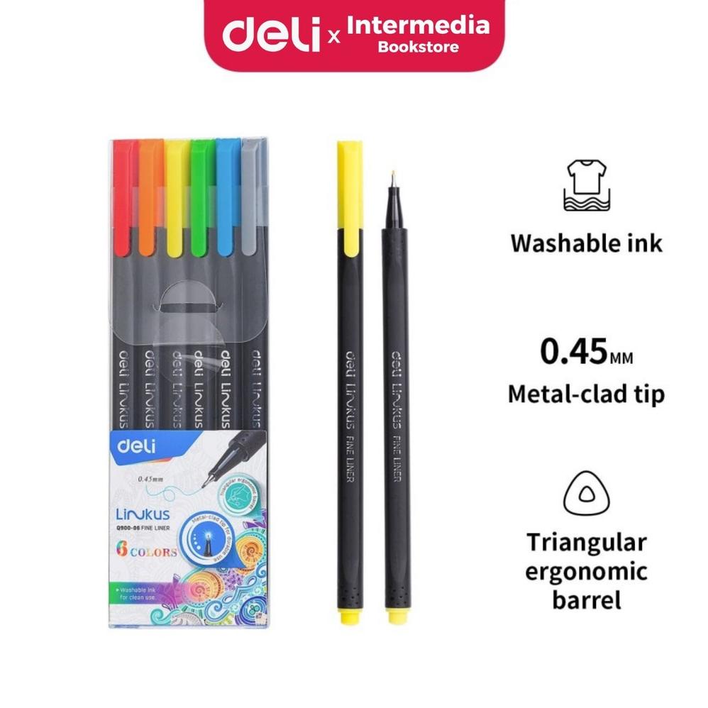 

Garansi Resmi Deli Eq900-06 Pena Liner Segitiga 6 Warna (Campuran)