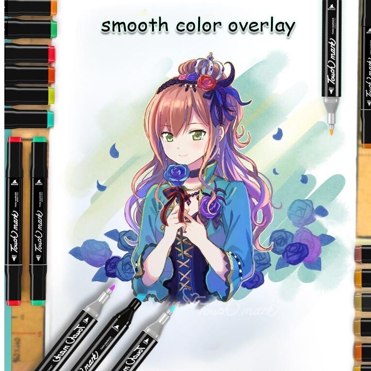 

Terlaris Spidol Warna Warni Lengkap 24/30/48 Untuk Catatan Penting Dan Menggambar Permanen Alat Tulis Stabilo Gambar Art Marker Brush Dua Sisi