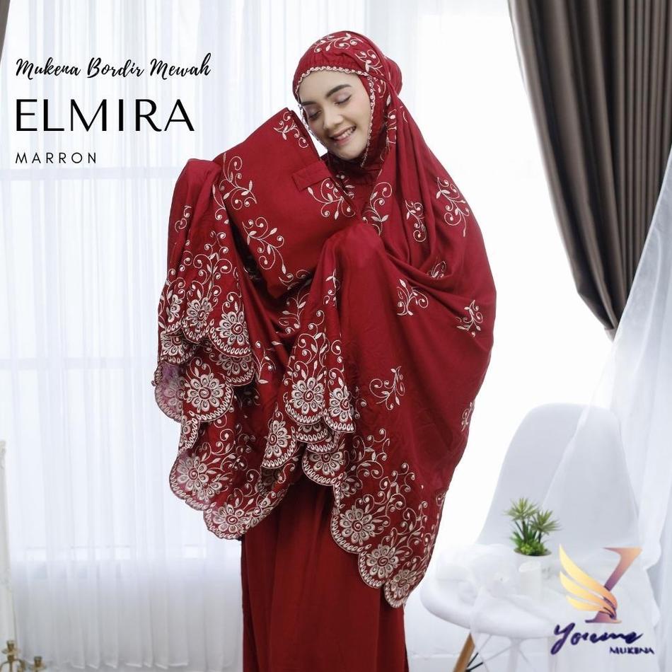Dijamin Ori Mukena dewasa ELMIRA Bordir tabur gracella Mewah terbaru teratai rayon premium