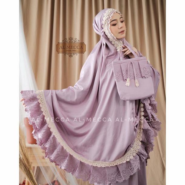 BEST SELLER MUKENA AL MECCA ORI MUKENA SUTRA SUPER MEWAH REMPEL CANTIK