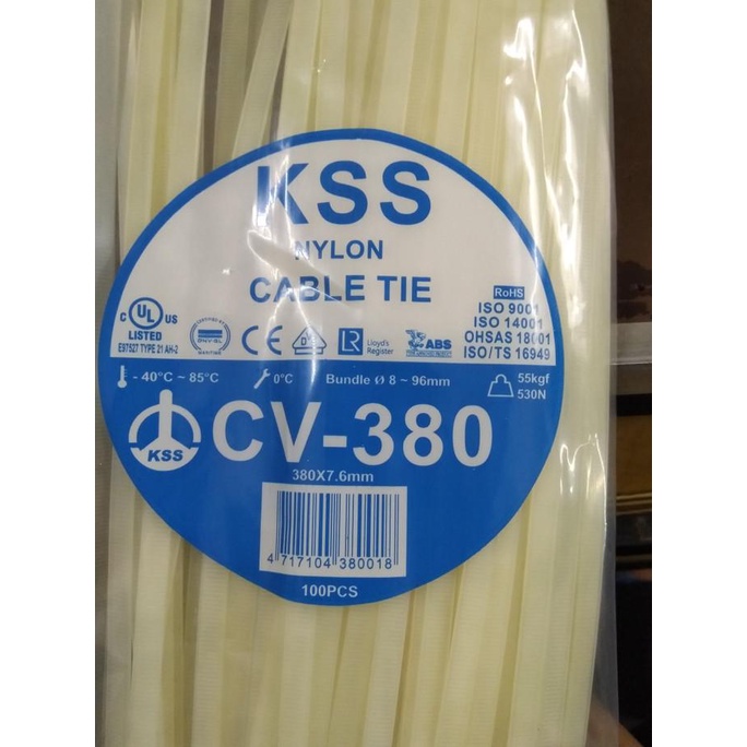 

KSS Kabel Ties CV 380, tebal 7,6mm