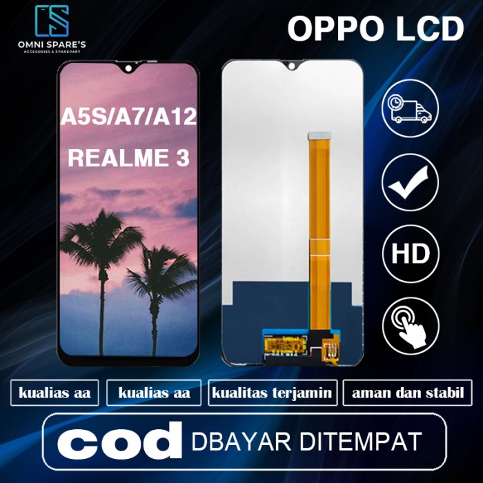 ORI LCD + TOUCHSCREEN OPPO A5S / A7 / A11K / REALME 3 / 3I ORIGINAL ORIGINAL TERBARU
