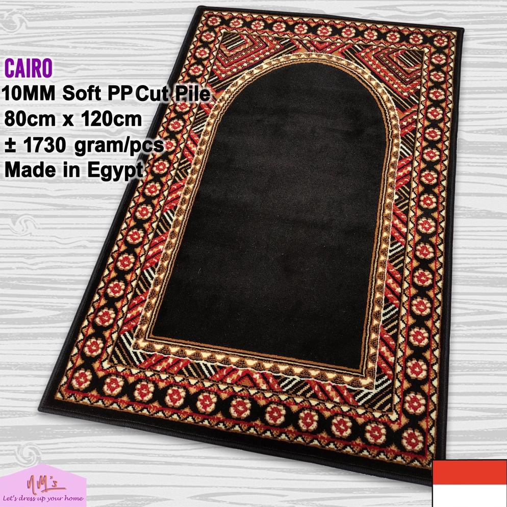 Cairo - Sajadah Sejadah Imam Masjid Mushola Karpet lantai permadani Bulu 80 cm x 120 cm - NMs