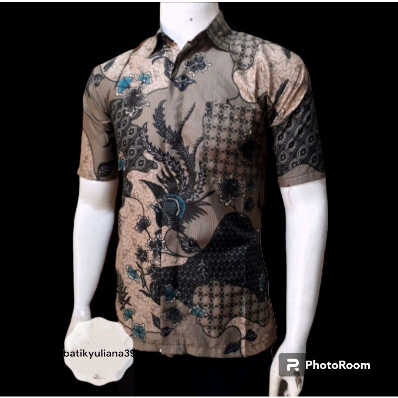 Baju Kemeja Batik Pria Lengan Pendek Modern Sekarang Batik Cowok Solo Terbaru Batik Pekalongan Pria