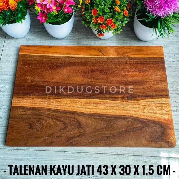 Talenan Kayu Jati Besar - Alas Adonan - Cutting Board - Pastry Board